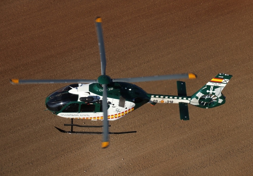 Otra imagen del 09-318, entregado en octubre de 2023 por Airbus Helicopters España.