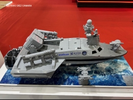 Turqua mostro el Marlin, un USV de ataque de muy altas prestaciones ofensivas. (Octavio Dez Cmara)