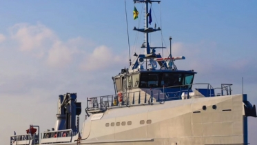 El HMJS Marcus Garvey, ltimo OPV de Damen que entra en servicio en la Guardia Costera de Jamaica. (Foto: JDF CG)