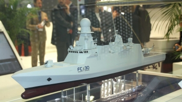 Fincantieri sigue promocionando su corbeta multipropsito FCx30.   (Octavio Dez Cmara)