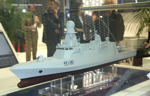 Fincantieri sigue promocionando su corbeta multipropsito FCx30.   (Octavio Dez Cmara)