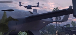 Imagen conceptual de una aeronave con sistema HSVTOL (Bell)